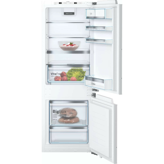 KIS77AFE0 BOSCH Beépíthető kombinált hűtőszekrény